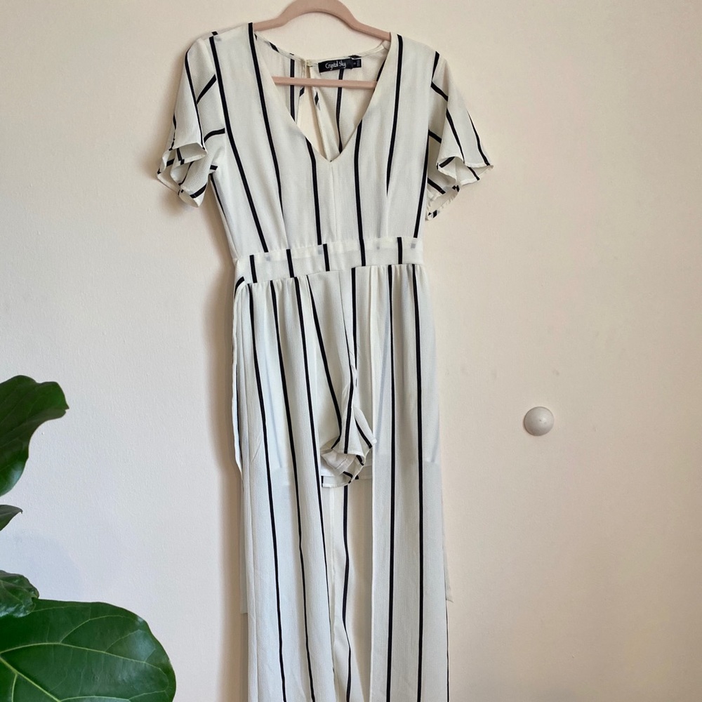 Striped romper